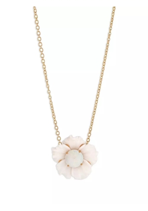 Irene Neuwirth 18kt yellow gold One Of a Kind Tropical Flower opal necklace