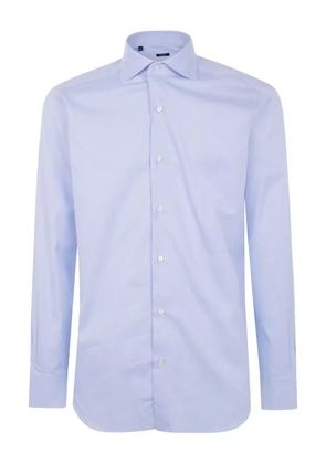 Barba button-down cotton shirt - Blue