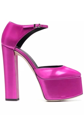 Giuseppe Zanotti 150mm platform leather pumps - Pink