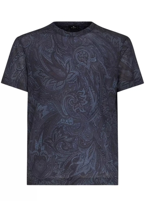 ETRO paisley-print short-sleeve T-shirt - Blue