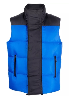 DSQUARED2 logo-print duck-feather gilet - Blue