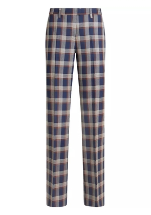 ETRO checkered trousers - Blue
