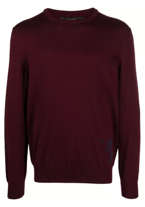 Billionaire monogram-embroidered knitted jumper