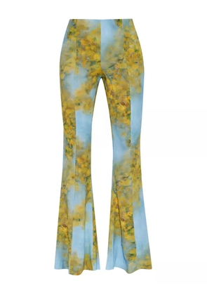 AVAVAV printed flared trousers - Blue