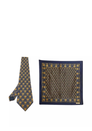 Lanvin Pre-Owned silk tie (set of two) - Blue