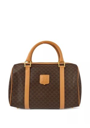 Celine Pre-Owned 1990-2000s Macadam-pattern handbag - Brown