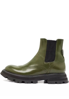 Alexander McQueen Pre-Owned Wander leather boots - Green