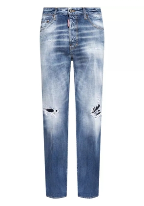 DSQUARED2 ripped straight-leg jeans - Blue