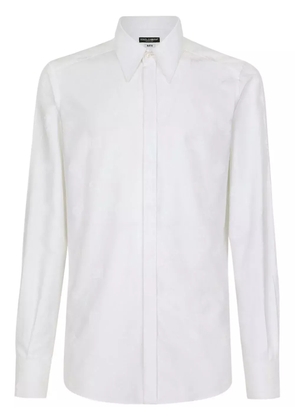 Dolce & Gabbana Martini-fit jacquard shirt - White