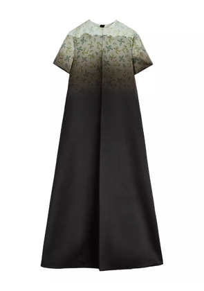 Jil Sander gradient floral-print maxi dress - Green