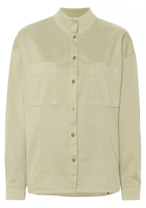 Forte Forte long-sleeve cotton blend shirt - Green