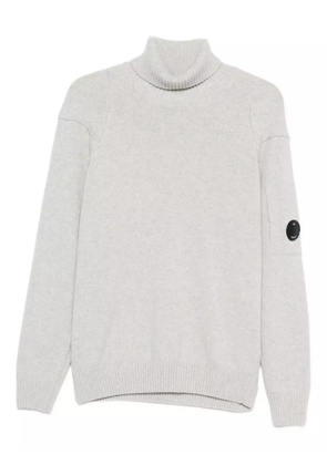 C.P. Company Lens-detail roll-neck sweater - Grey