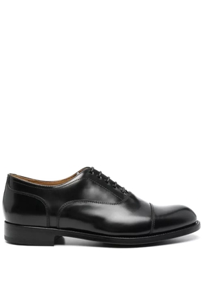 Green George leather Derby shoes - Black
