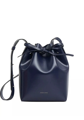 Mansur Gavriel mini leather bucket bag - Blue