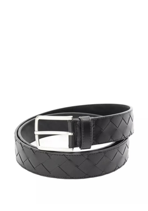 Bottega Veneta Pre-Owned 2020s Intrecciato Leather Belt - Black