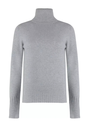 THE (Alphabet) cashmere turtleneck sweater - Grey