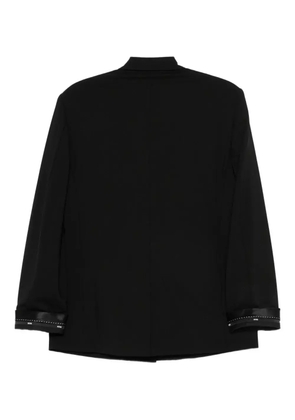MSGM buttoned embellished-cuff jacket - Black