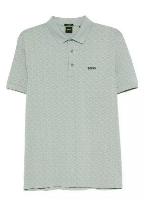 BOSS logo-print polo shirt - Green