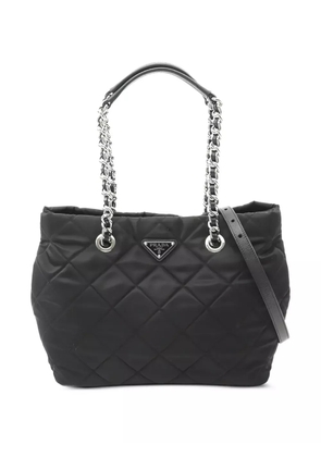 Prada Pre-Owned 2010s quilted chain tote bag - Black