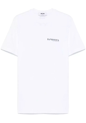 MSGM La Vedetta-print T-shirt - White