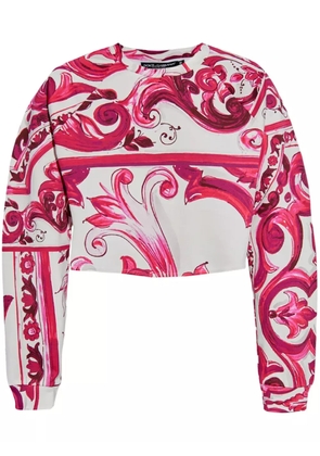 Dolce & Gabbana Majolica-print sweatshirt - Pink