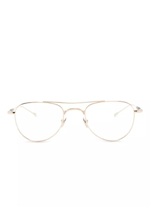 Masunaga pilot-frame glasses - Gold