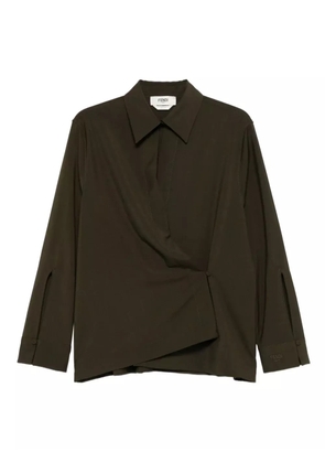 FENDI long-sleeve shirt - Green