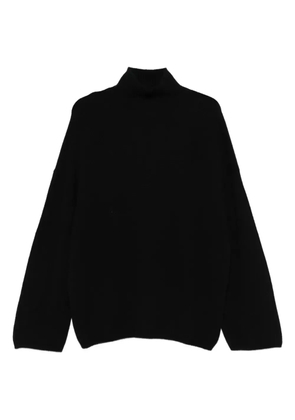 Allude funnel-neck sweater - Black