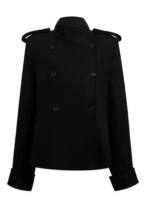 KHAITE double-breasted epaulet jacket - Black