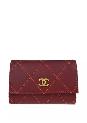 CHANEL Pre-Owned 2003 Wild Stitch keycase - Red
