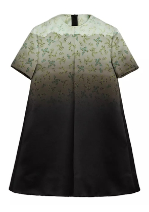 Jil Sander floral-print gradient mini dress - Green