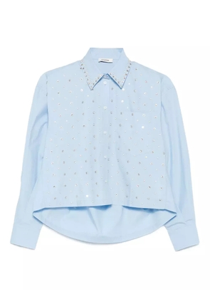 SANDRO embellished cotton shirt - Blue