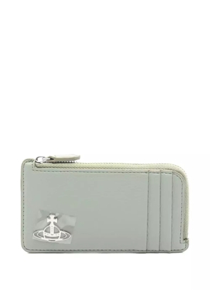 Vivienne Westwood Pre-Owned 2020s logo-plaque leather wallet - Green