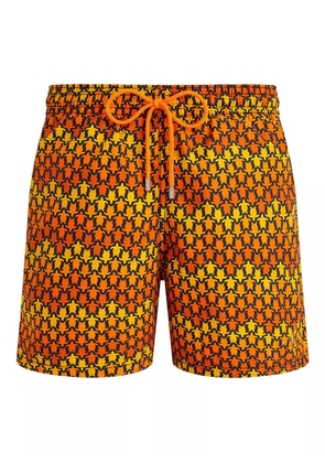 Vilebrequin Herringbones Turtles swim shorts - Orange