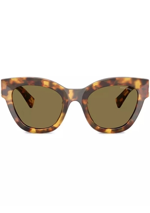 Miu Miu Eyewear oversize-frame sunglasses - Brown