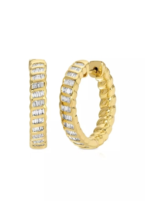 Anita Ko 18K yellow gold Zoe diamond hoops
