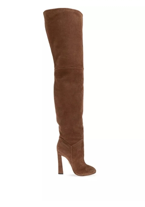 DSQUARED2 suede over-the-knee heeled boots - Brown