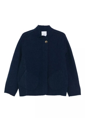 Why Ci asymmetric patch-pocket jacket - Blue