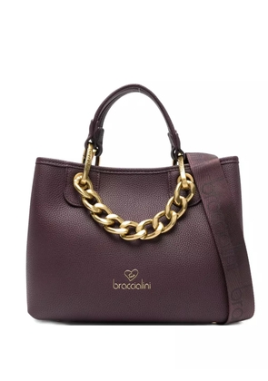 Braccialini chain-detail shoulder bag - Purple