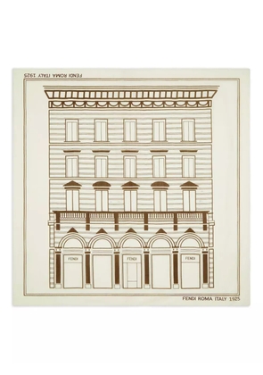 FENDI graphic-print scarf - Neutrals