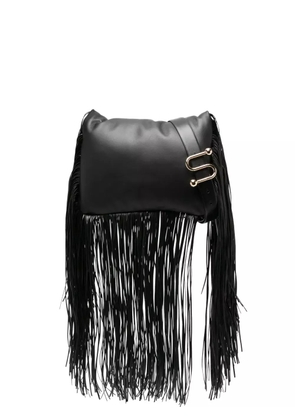 Sportmax fringed tote bag - 003 NERO