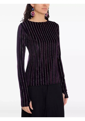 Amir Slama x Astrid striped top - Purple