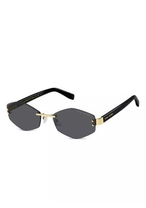 Marc Jacobs Eyewear geometric-frame chain-strap sunglasses - Black