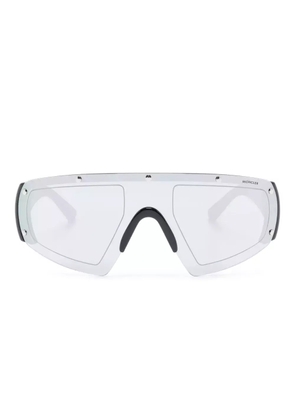 Moncler Eyewear shield-frame mirrored sunglasses - Black