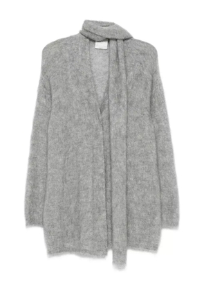 Forte Forte scarf-detailed cardigan - Grey