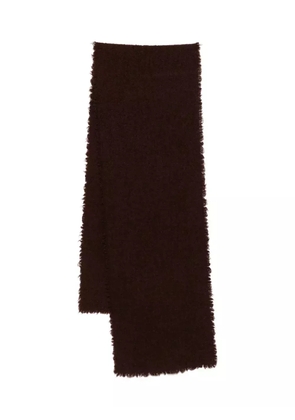 Faliero Sarti frayed-trim scarf - Brown