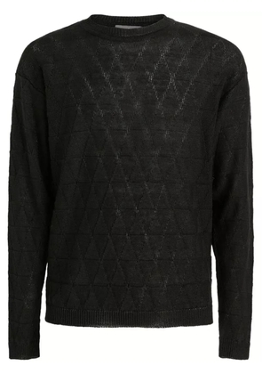 SUNHOUSE diamond-pattern jumper - Black