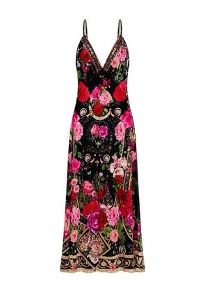 Camilla sleeveless midi dress - Black