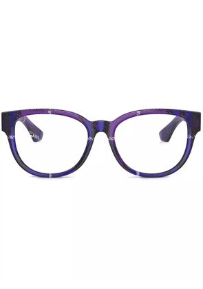 Burberry Eyewear check-pattern glasses - Purple