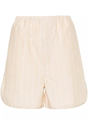 Filippa K striped organic-cotton shorts - Yellow